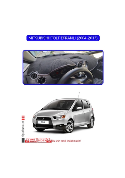 Mıtsubıshı Colt Ekranlı 2004-2013torpido Koruma Halısı Mavi Kenar