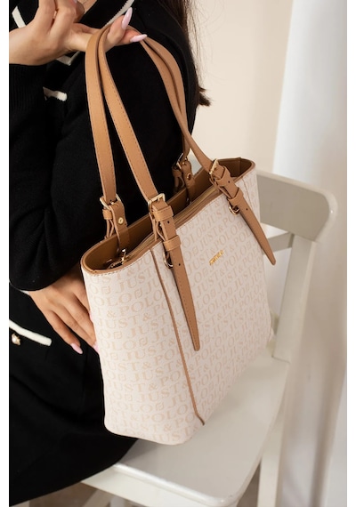 Just Polo Kadın Yeni Sezon El Ve Omuz Çantası 232205mh Krem - Taba 31200602