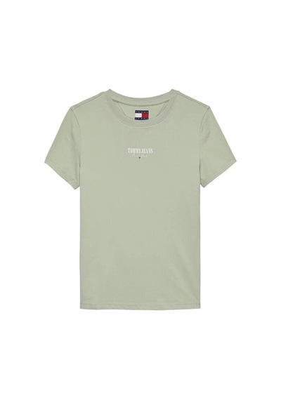 Tommy Jeans Tjw Slım Essentıal Logo2 Tee Ext Yeşil