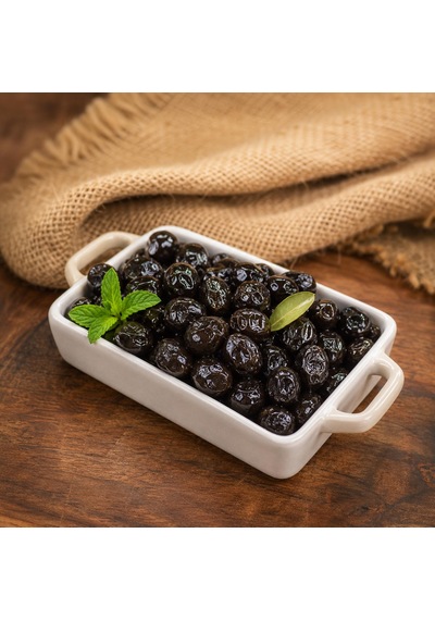 Gurmepark Doğal Yağlı Siyah Zeytin 231-260 Kalibre 1000 G E