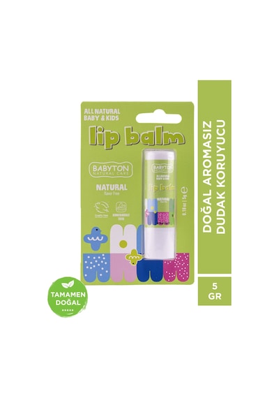 Babyton Doğal Dudak Koruyucu Aromasız 2'li