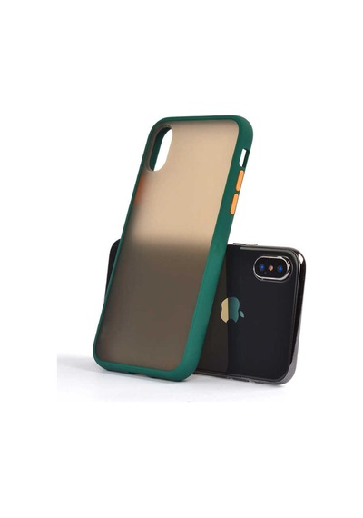 Apple Uyumlu iPhone XS Max 6.5 Kılıf Fri Mat Yüzey Renkli Kenar Kılıf
