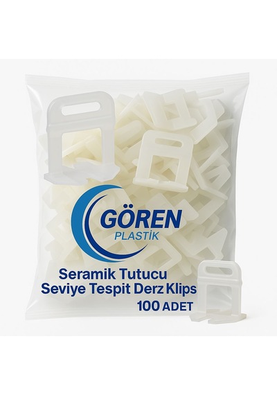 Seramik Tutucu Seviye Tespit Derz Klipsi 100 Adet - 1mm Derz Aralığı