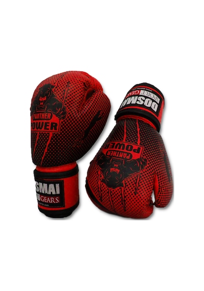 Dosmai Panther Power Boks Kick Boks Muay Thai Eldiveni Kırm El341 Kırmızı
