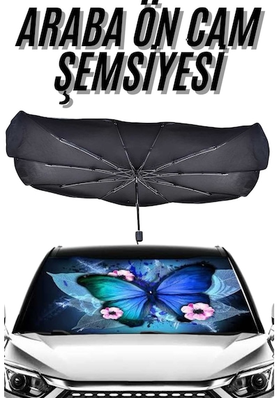Güneş Önleyici Katlanabilir Oto Araba Güneşlik Şemsiye Tip Ön Cam