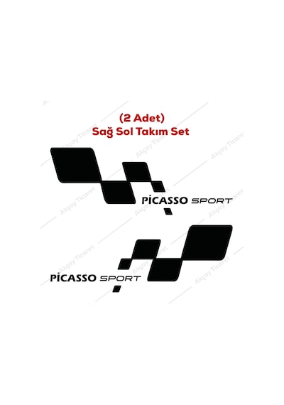 Picasso Sticker Citroen Picasso Kapı Altı Sticker Oto Sticker