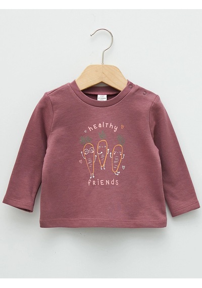 LC Waikiki Lcw Baby Pembe Bisiklet Yaka Uzun Kollu Baskılı Pamuklu Kız Bebek Sweatshirt 2'li Çok Renkli LC Waikiki Lcw Baby Pembe Bisiklet Yaka Uzun Kollu Baskılı Pamuklu Kız Bebek Sweatshirt 2'li Çok Renkli