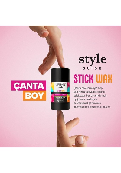 Lexroo Style Guide Güçlü Tutuş Sağlayan Saç Sabitleyici Stick Wax 35 Gram