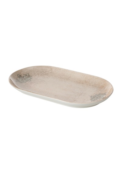 Mudo Home Antıque Kayık Tabak 30cm Bej