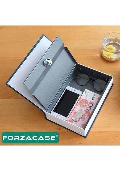 Forzacase Kitap Görünümlü Gizli Kilitli Para Takı Kasası - Fc093