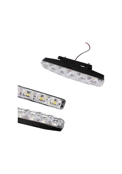 Mercekli 6 Ledli Beyaz Drl Gündüz Ledi 12v Sis Lambası Ledi Off Road Sis 12v