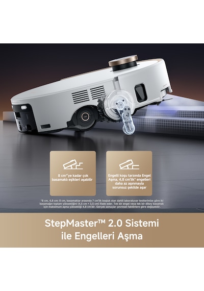 MOVA Z60 Ultra Roller Complete 28.000 PA Emiş Güçlü Robot Süpürge Beyaz