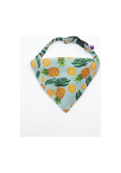 Desenli Bandana Kedi Tasması 4'lü Tam Set