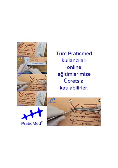 Sütür Eğitim Pedi - Tıp & Veteriner Hekimliği - Praticmed - Düz