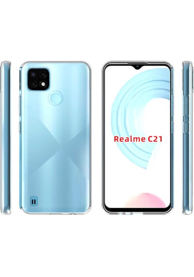 Nourthkiingdom Realme C21 Kılıf Nrtk Süper Silikon Kapak - Renksiz Renksiz