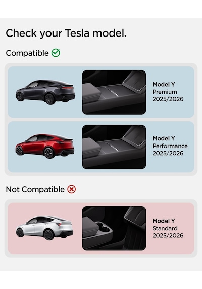 Tesla Model Y Juniper 2026-2025 Kablosuz Şarj Pedi Koruyucu Kaplama To261jh White - Acp10032 Diğer