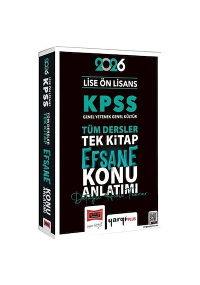 Yargı Yayınları 2026 Kpss Lise Ön Lisans Efsane Konu Anlatımlı Tek Kitap