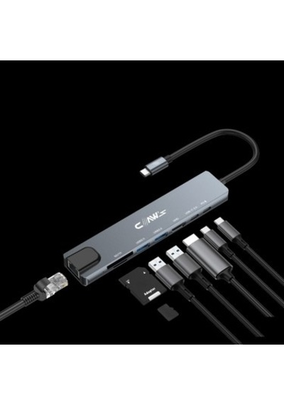 Çevirici Hub, 8in1 Özellikli Hızlı Şarj Ve 4k Hdmı Bağlantısı