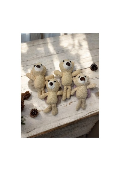 Ayıcıklı Peluş Lastik Simit Toka Mor - 673862609 Mor