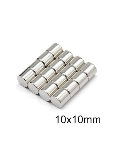 10X10Mm Neodyum Güçlü Mıknatıs - Neodim Magnet
