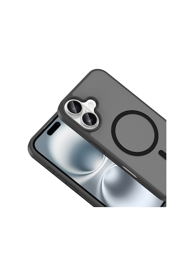 Apple Uyumlu iPhone 16 Plus Kılıf Magsafe Kamera Korumalı Mat Parmak İzi Tutmayan Cherena Mavi