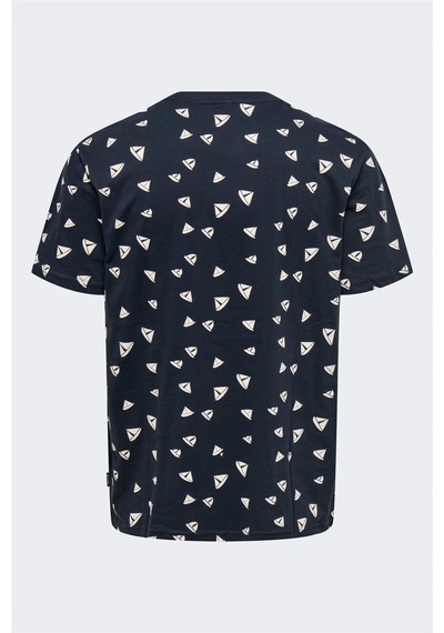 Only & Sons Onskendall Reg Dıtsy Ss Tee Erkek Dark Navy T-shirt - Os22028732 Lacivert