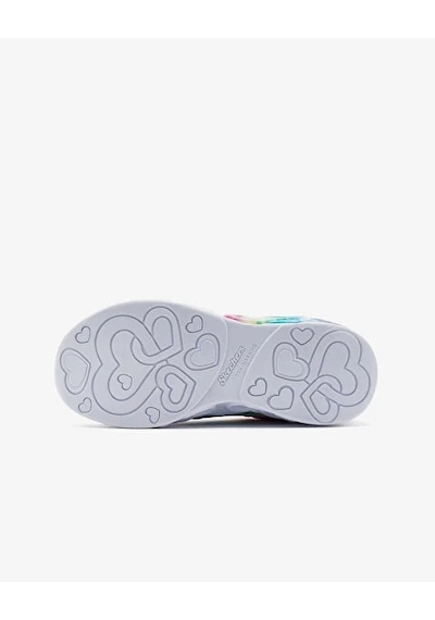Skechers Infinite Heart Lights Kız Çocuk Gri Işıklı Spor Ayakkabı Gümüş