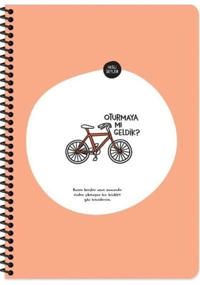 Keskin A4 Kareli Spiralli Stickerli Defter Oturmaya Mı Geldik 80yp Çok Renkli
