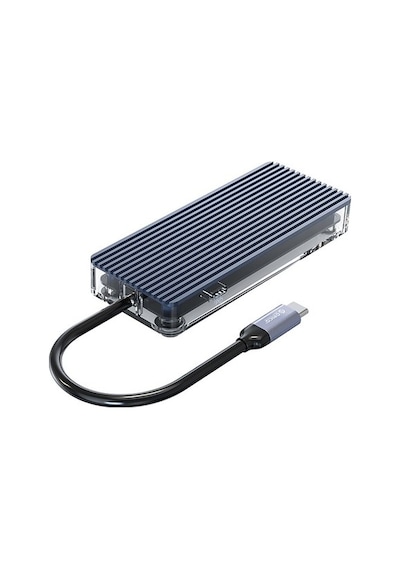 Orico WB-6RJ 6 Portlu USB 3.0 100W RJ45 1000 Mbps HDMI Çoklayıcı HUB Gri