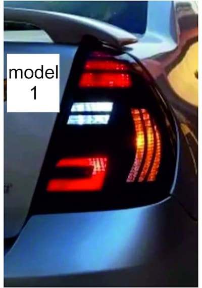 Clio 2 Sedan İçin Uyumlu Aksesuar Led Görünümlü Stop Farı Kaplama Model 1