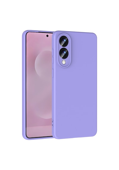 Galaxy Uyumlu S25 Edge Kılıf Yumuşak Silikon Kamera Korumalı Lansman Pazarplus Lila