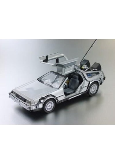 Welly Geleceğe Dönüş Arabası Seri 1 Metal Model Araba Back To The Future Delorean 1/24 Ölçek