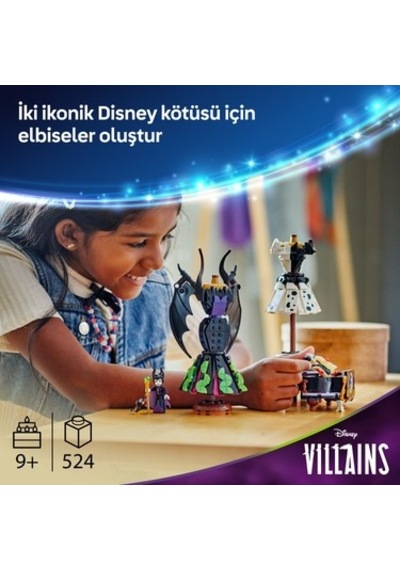 Lego Malefiz Ve Cruella De Vil Elbise Seti, 9 Yaş Ve Üzeri İçin Eğlenceli