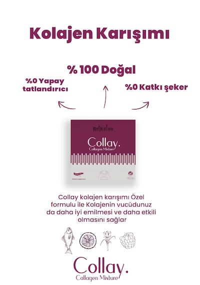 Collay Kolajen Karışımı Tozu (Balık Kolajeni) (30saşe)