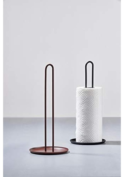 Ayrex Kağıt Havlu Tutucu Ayakta Metal Kağıt Tutucu Çap 14 5 Cm Yükseklik 32 Cm Siyah Diğer