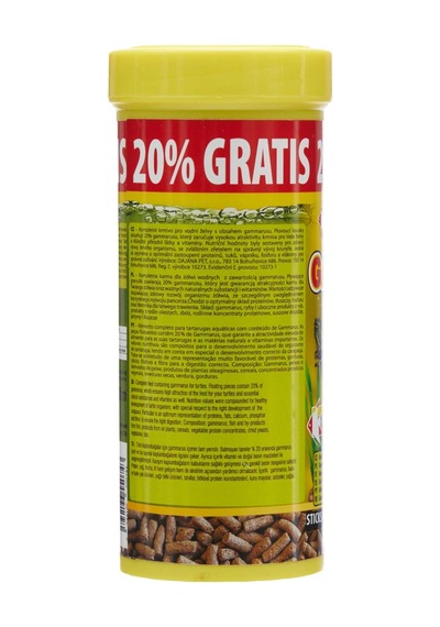 Dajana Gammarus Sticks Kaplumbağa Yemi, Sebzeli, 250 Ml + 50 Ml Promo 108 Gr