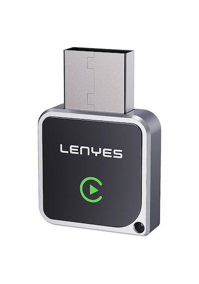 Lenyes Lcp06 Android Auto Destekli Carplay Usb Bluetooth 5.3 Wireless Transmitter Adaptör Siyah