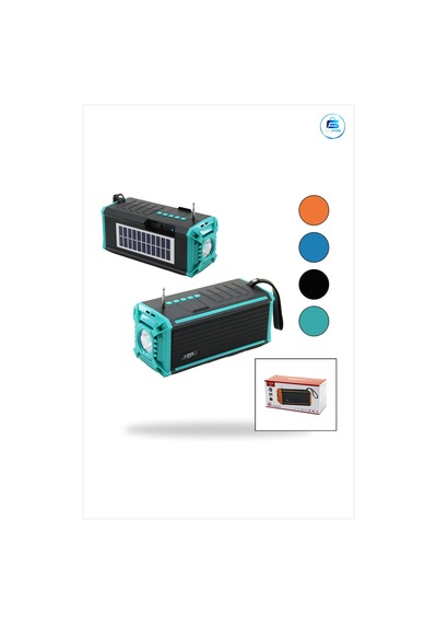 Bluetooth Hoparlör Güneş Enerjili Fm Radyo Usb Tf Mp3 Çalar Fener