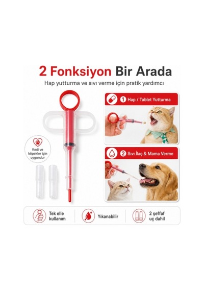 Hili Evcil Hayvan Hap Yutturma Aparatı