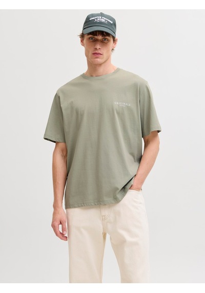 Jack & Jones Montauk Allover Print Erkek Yeşil Tişört 12292148-sgrs