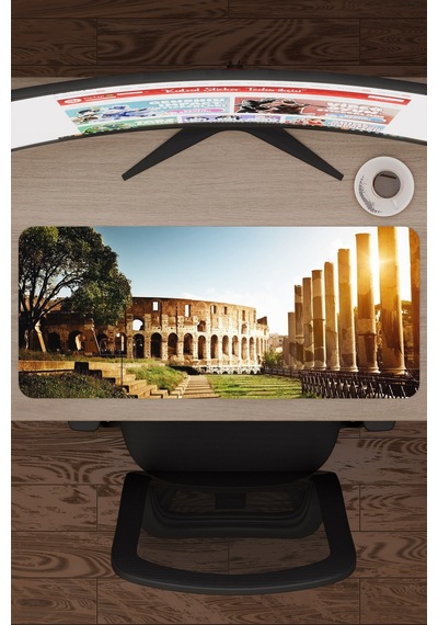 Roma İtalya V3 70x30 Xl Gaming Kauçuk Kaymaz Taban Mouse Pad Fare Altlığı