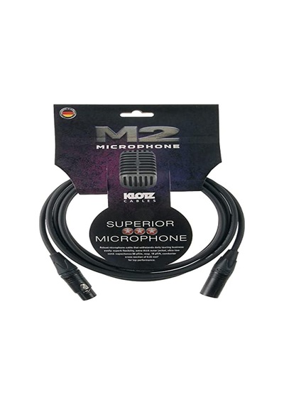 M2 Mc2000 Mikrofon Kablosu Siyah 3m Xlr Neutrık Uçlu Standart