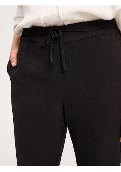 Faik Sönmez Beli Lastikli Comfort Fit Pantolon B00051-2 B00051-210 Siyah