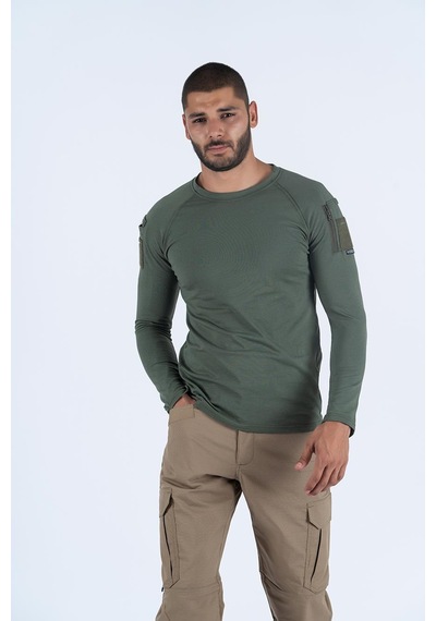Combat Tactical T-shırt Tactıcal U.kol Pike - 801-1195-Haki