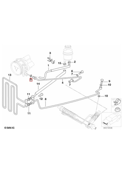 Bmw Hidrolik Direksiyon Sistemi Conta D 7,65mm 64508390601 Orj. 2 Adet
