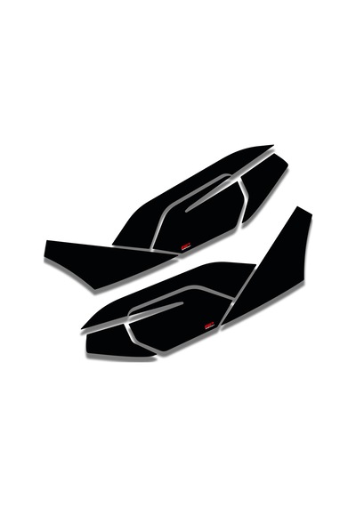 Gp Kompozit Honda Pcx 125 / 150 2021-2024 Uyumlu Yan Alt Ayak Pad Siyah