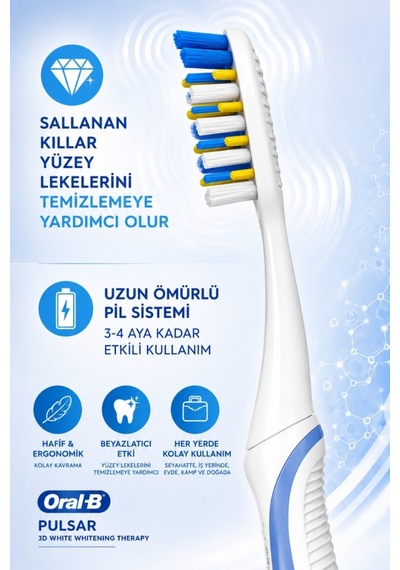Pulsar 3d White Whitening Therapy Soft Pilli Diş Fırçası