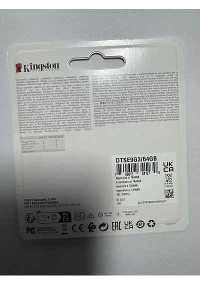 Kingston Datatraveler Se9 Gen 3-64gb - 220mb/s Okuma - Metal - Us