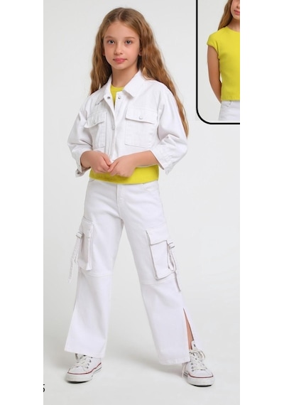 Escabel Kız Pantolon 24yesc2428 Krem