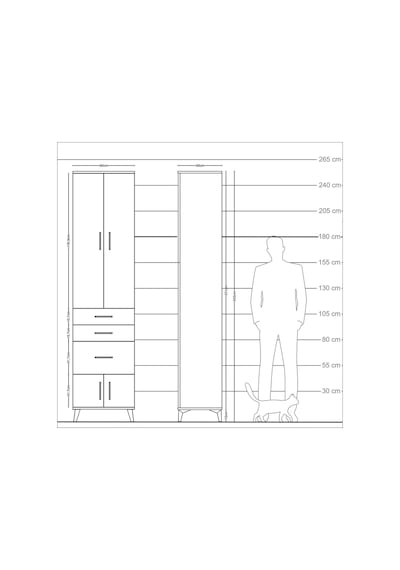 Arges Dolap 3 Raflı 3 Çekmeceli 4 Kapaklı 60x30x243 Antrasit-çam Antrasit Arges Dolap 3 Raflı 3 Çekmeceli 4 Kapaklı 60x30x243 Antrasit-çam Antrasit